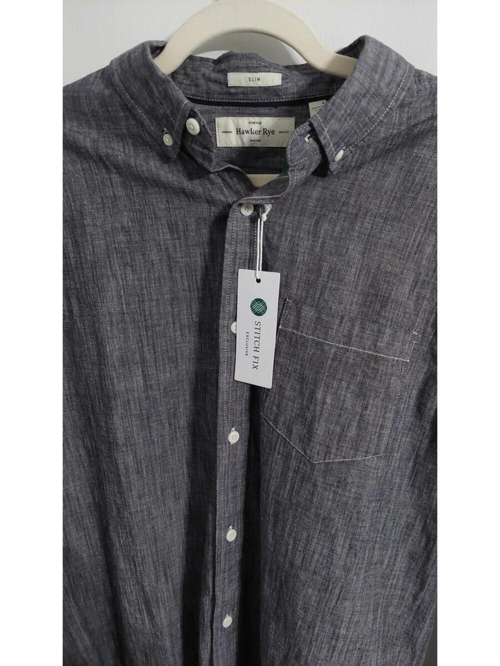 Hawker Rye Slim Fit Stretch Button-Down Shirt